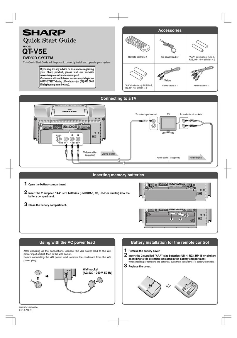 Sharp QT-V5E User manual