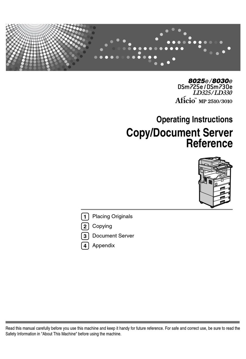 Ricoh 8025e User manual