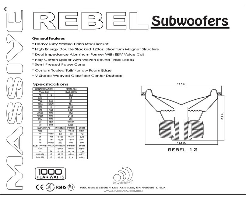 Massive Audio REBEL 124 specification