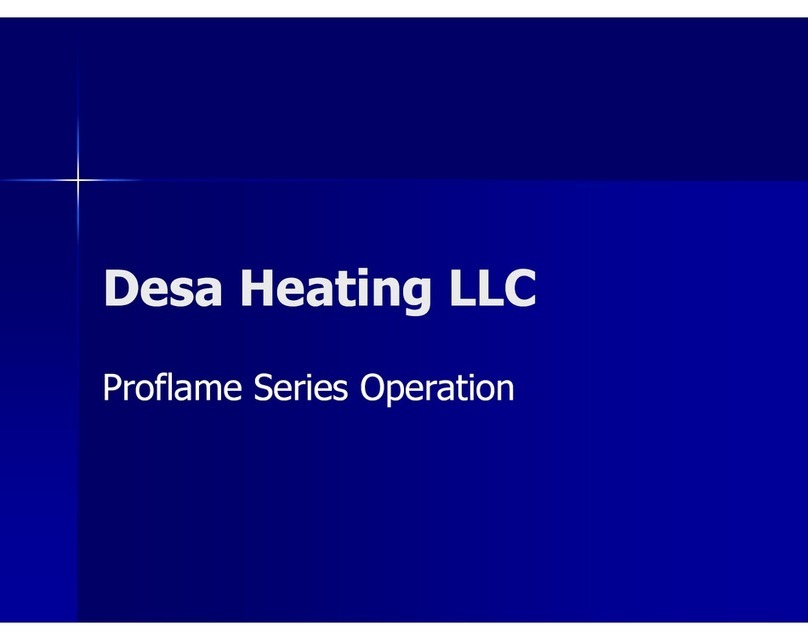 Desa Proflame Series Operation Desa Proflame Series Operation
