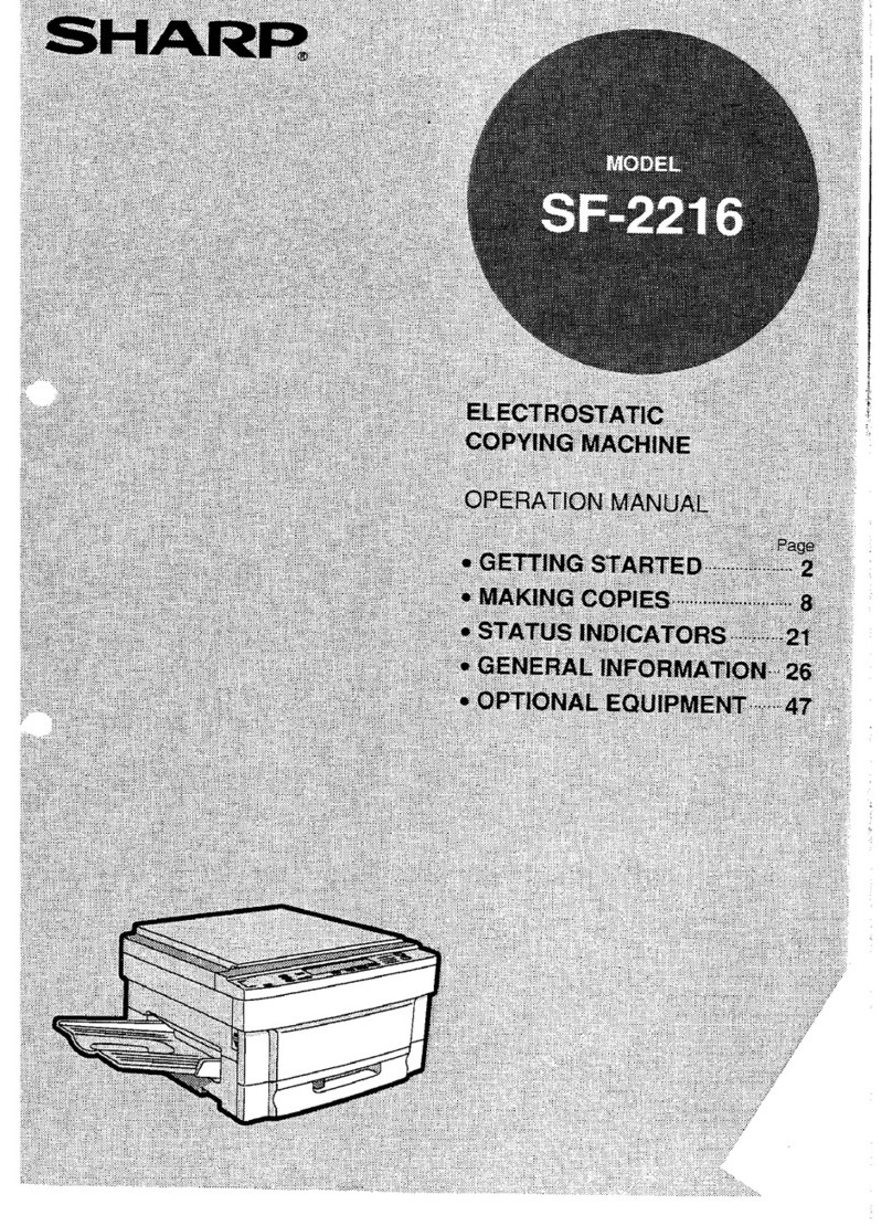 Sharp SF-2216 User manual