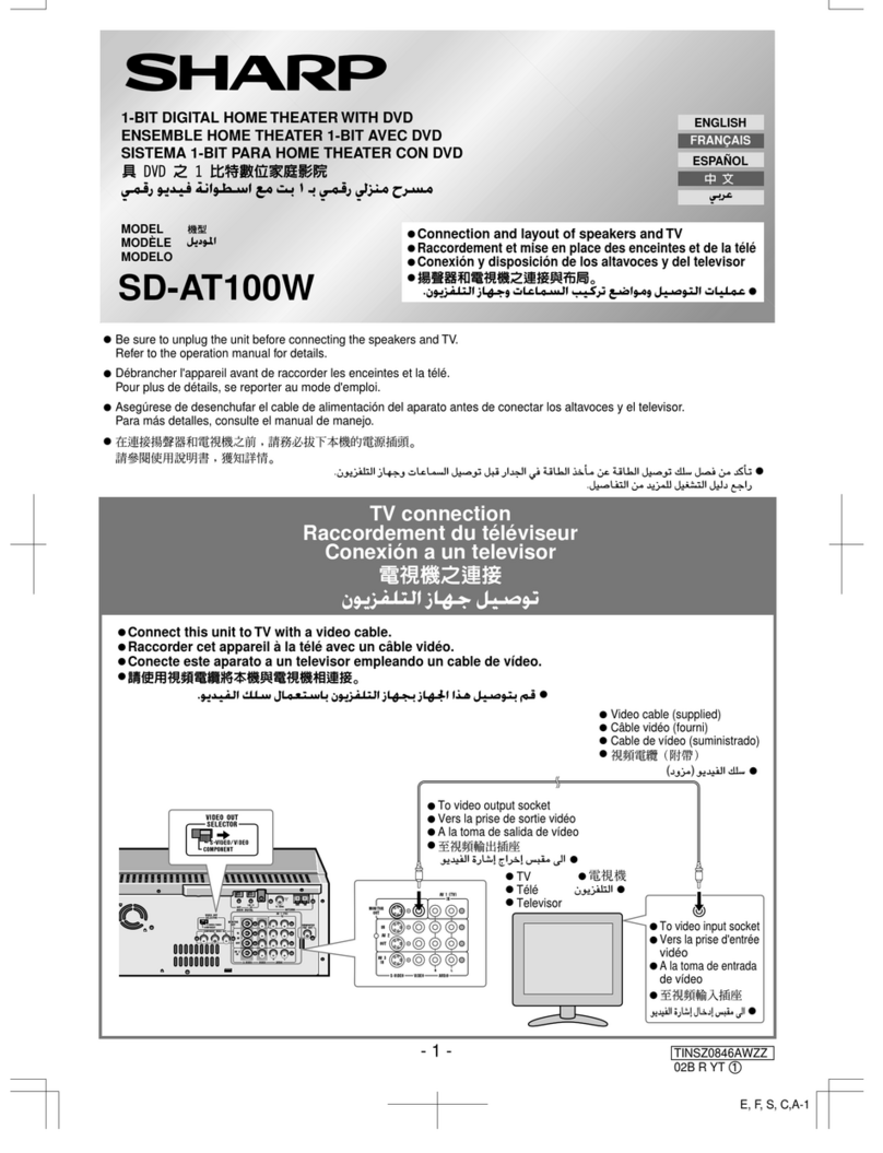 Sharp SD-AT100W User manual