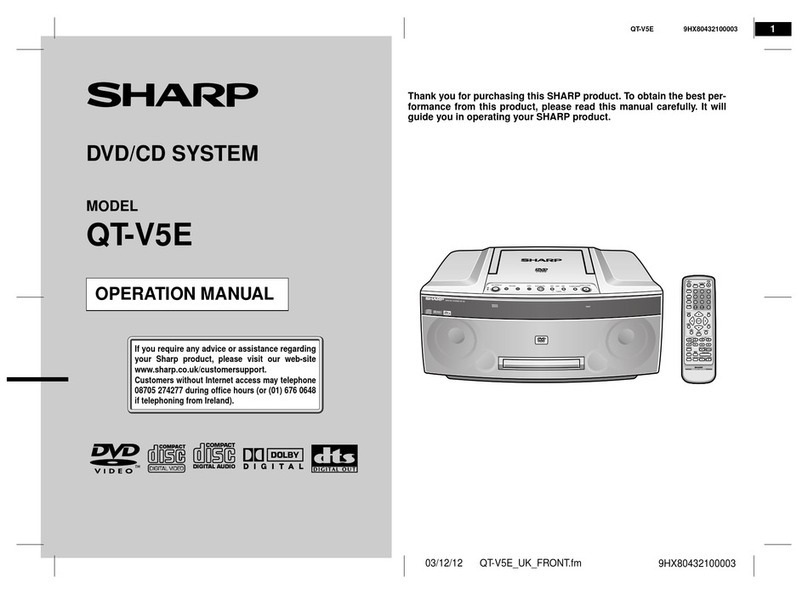 Sharp QT-V5E User manual