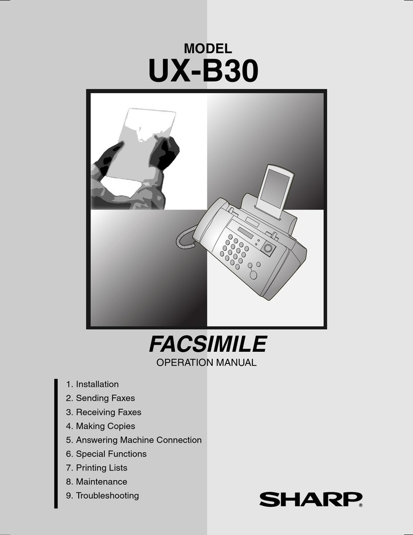 Sharp UX-B30 User manual