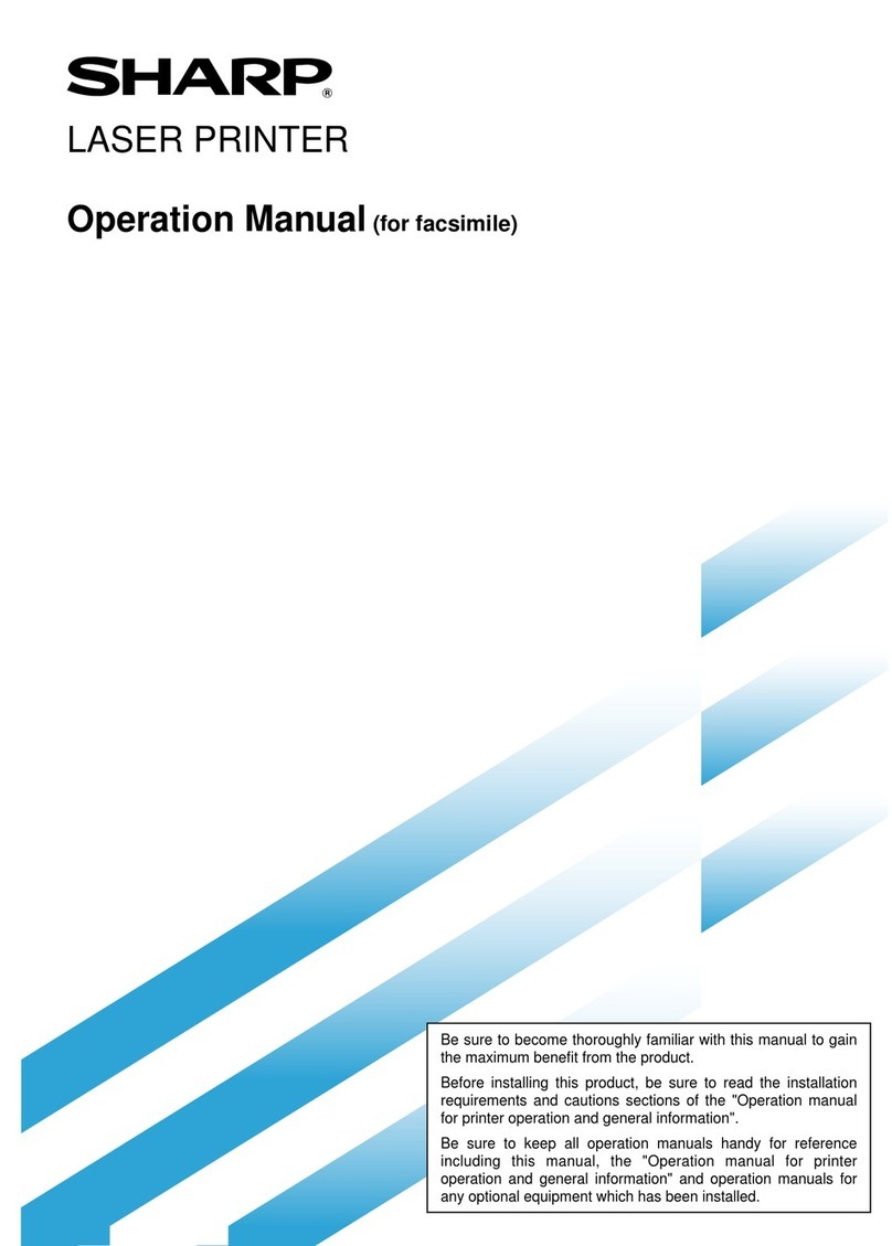 Sharp AR-FX5 User manual Sharp AR-FX5 User manual
