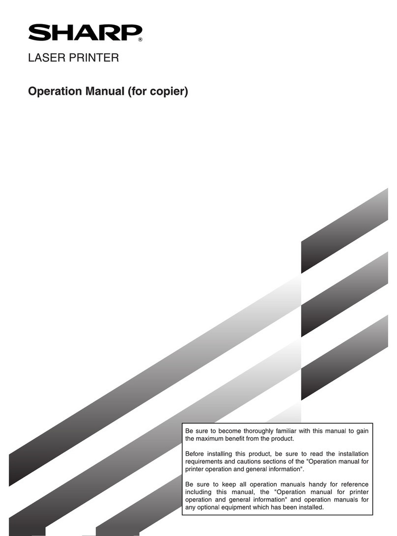 Sharp AR-3551 User manual Sharp AR-3551 User manual