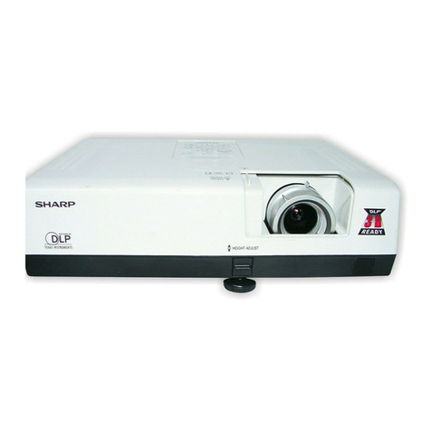 Sharp PG-D2710X User manual