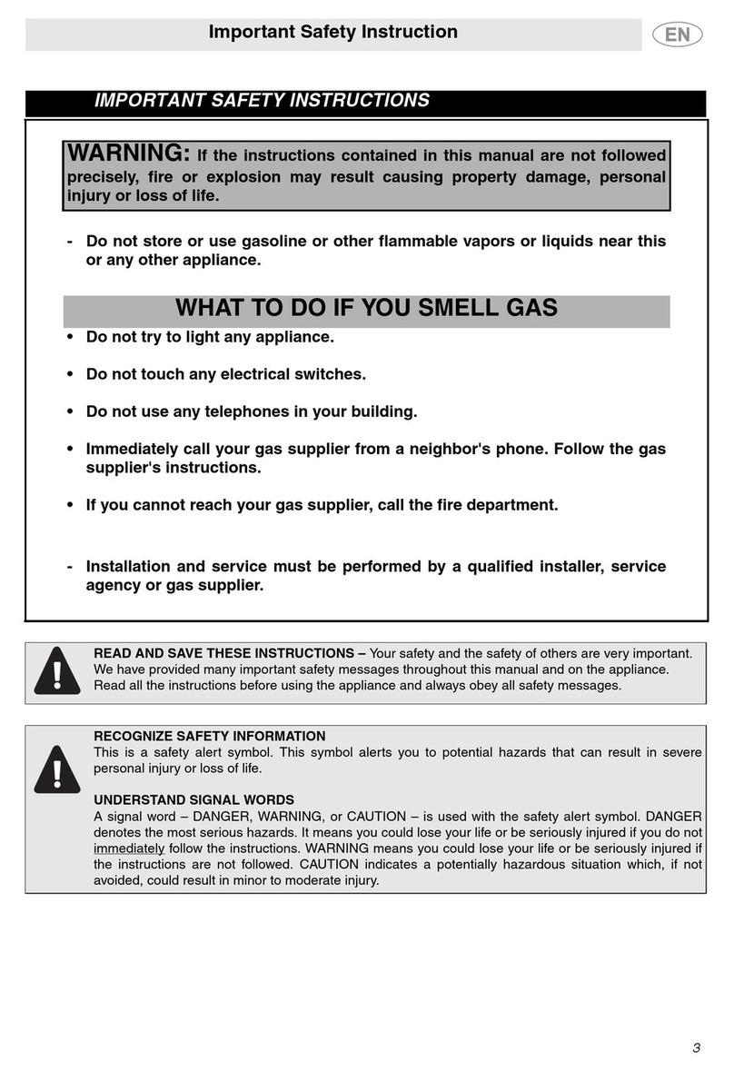 Smeg Freestanding Gas Range C6GGXU User manual