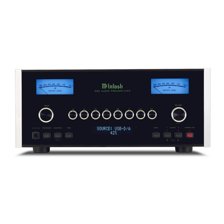 McIntosh C50 Use and maintenance manual