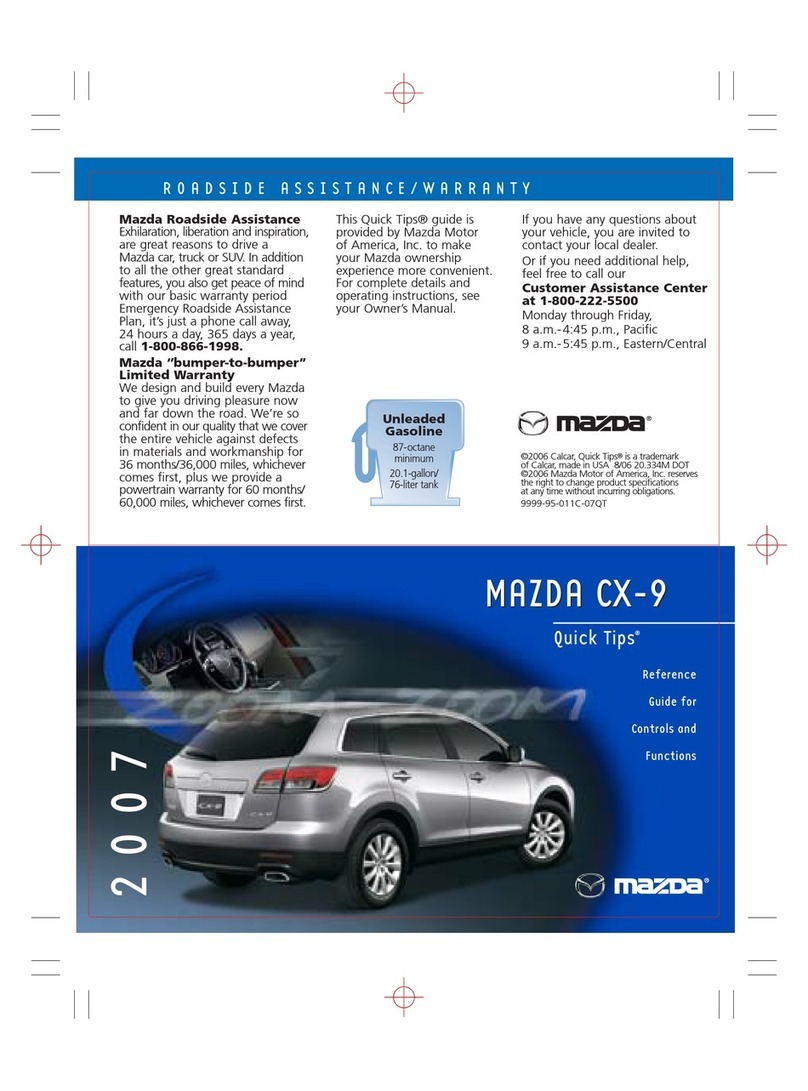 Mazda CX-9 Assembly instructions