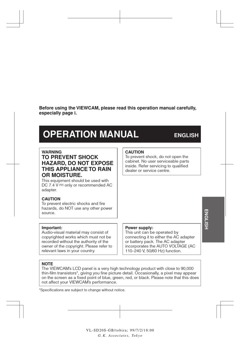 Sharp VIEWCAM VL-SD20S User manual