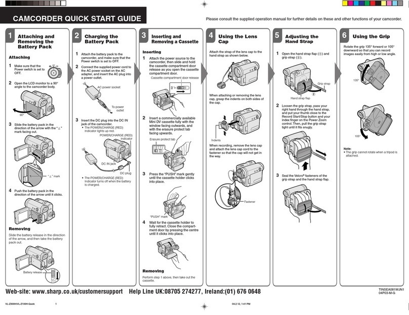 Sharp VL-Z100H User manual