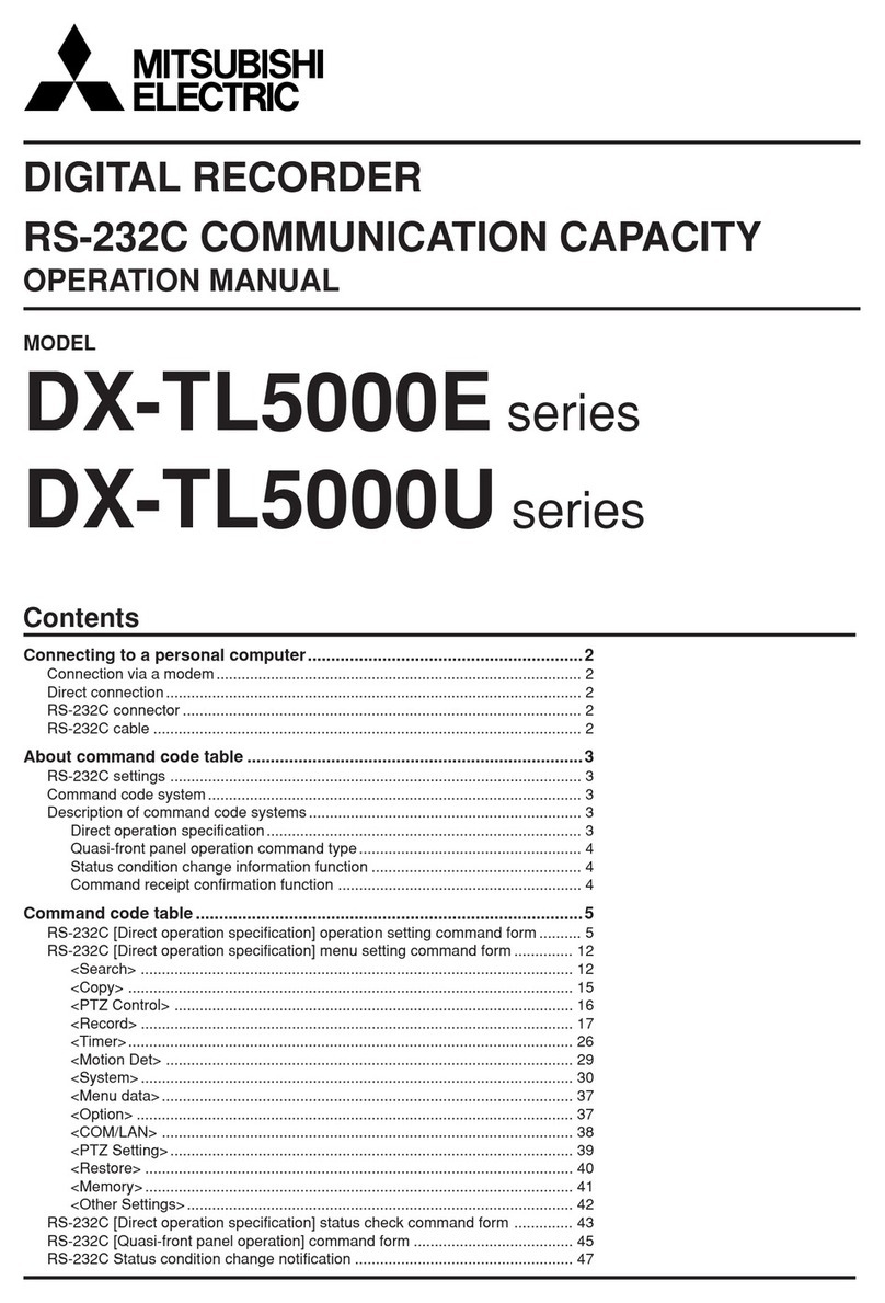 Mitsubishi Electric DX-TL5000E Operation manual