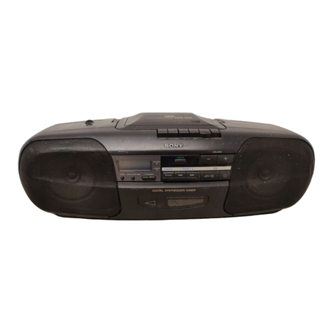 Sony CFD-350 - Boombox With Cd User manual