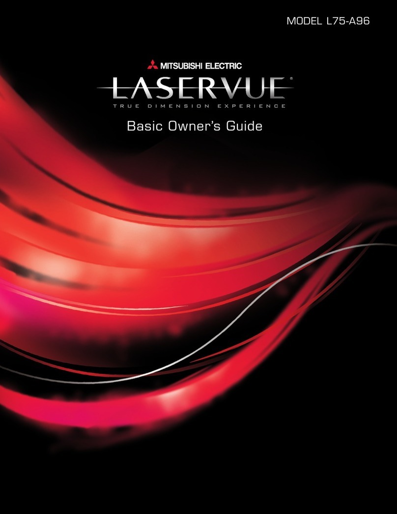 Mitsubishi Electric Laservue L75-A96 Installation guide
