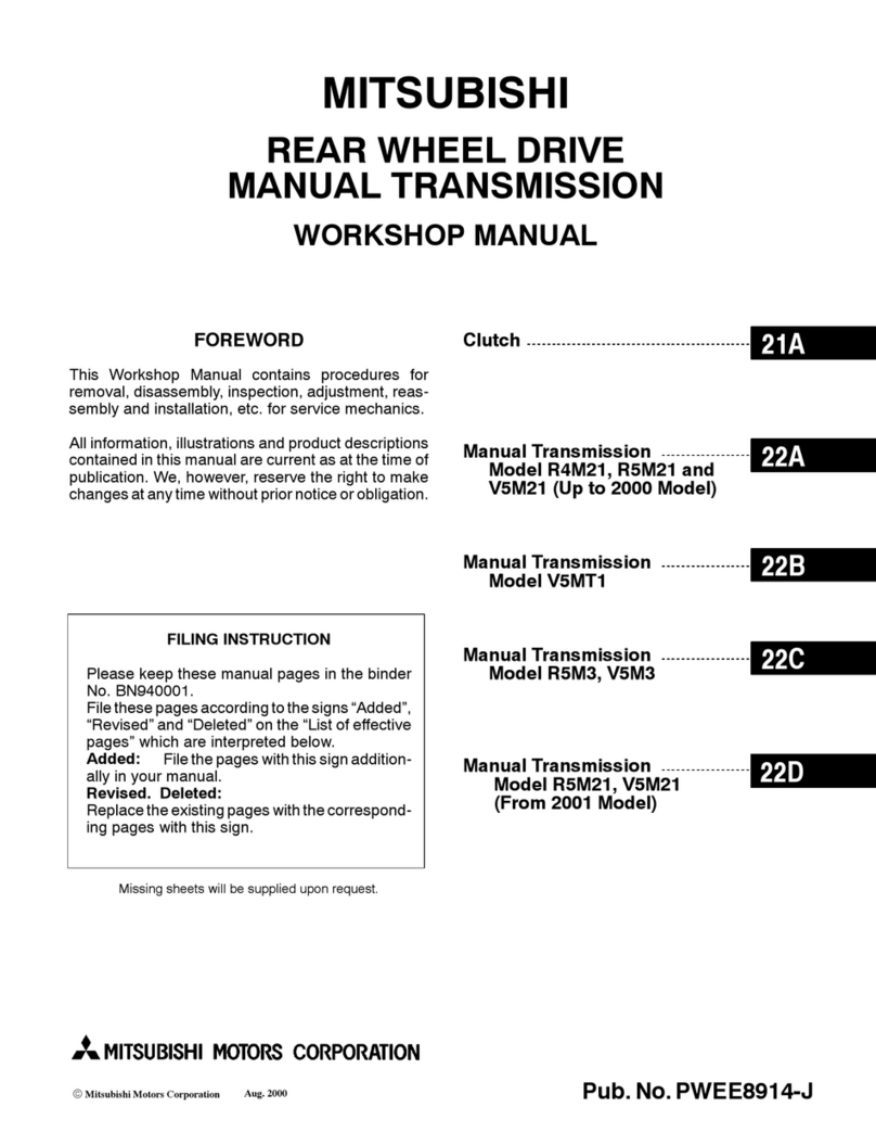 Mitsubishi R4M21 Workshop manual
