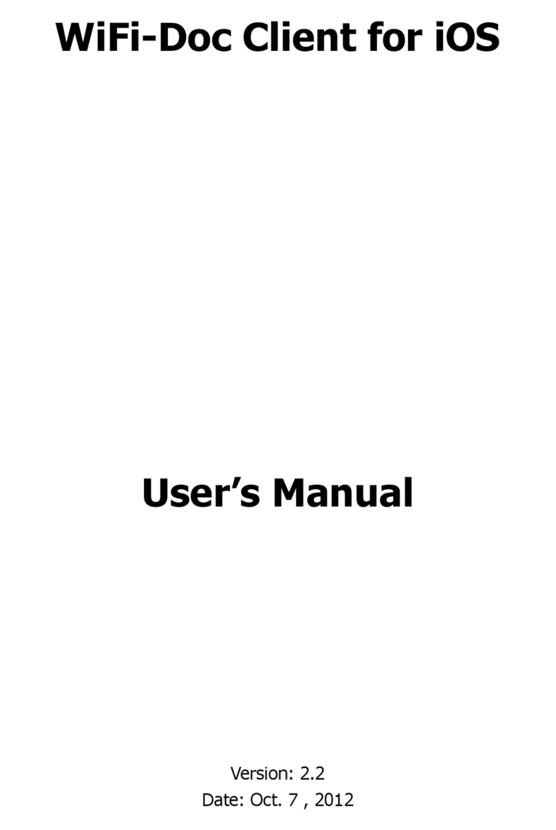 Mitsubishi WiFi-Doc Client for iOS user manual Mitsubishi WiFi-Doc Client for iOS user manual