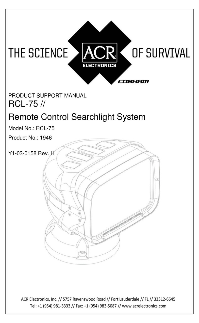 ACR Electronics RCL-75 Installation instructions