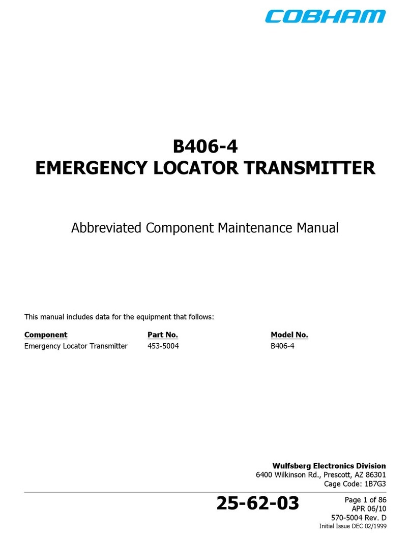 ACR Electronics COBHAM B406-4 User manual ACR Electronics COBHAM B406-4 User manual