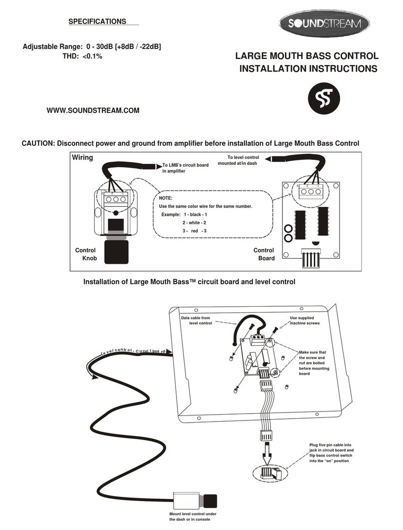 Soundstream Large Mouth Bass Control installation instructions