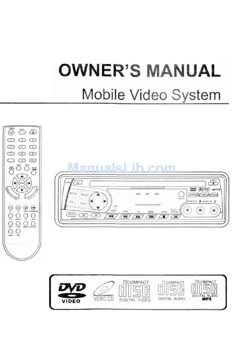 Soundstream VDVD-160 owner's manual