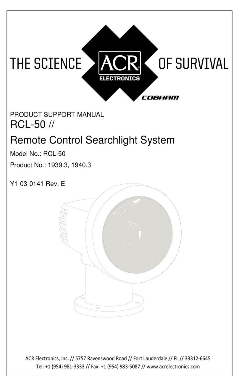 ACR Electronics RCL-50 Product support manual