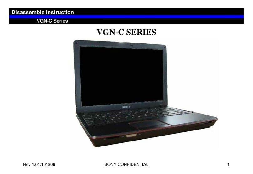 Sony VGN-C Series Installation instructions