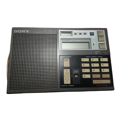 Sony ICF-SW7600D operating instructions