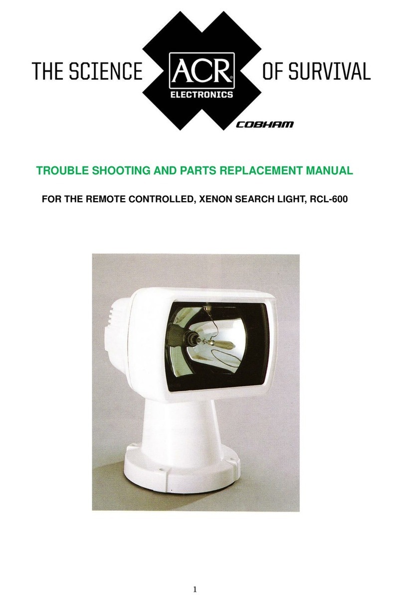 ACR Electronics RCL-600 SEARCHLIGHT User manual