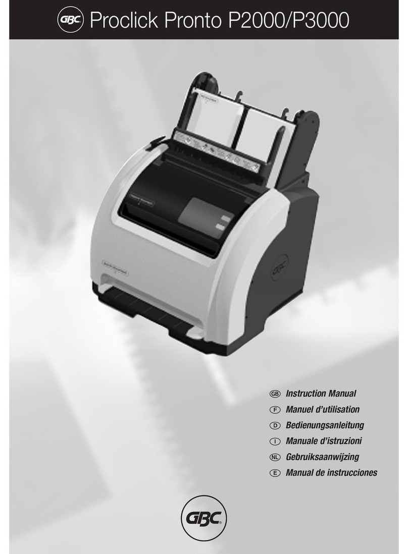 GBC PRO CLICK PRONTO P2000 instruction manual