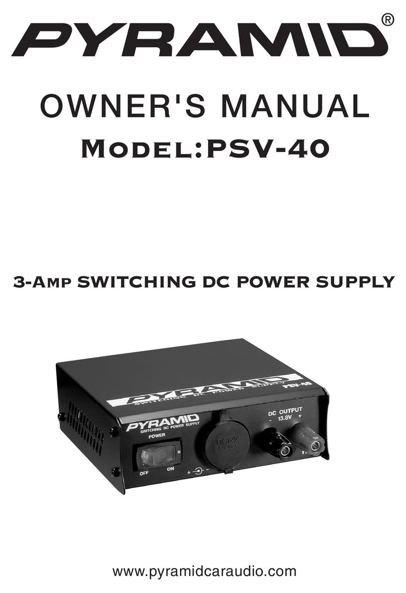 Pyramid PSV-40 User manual