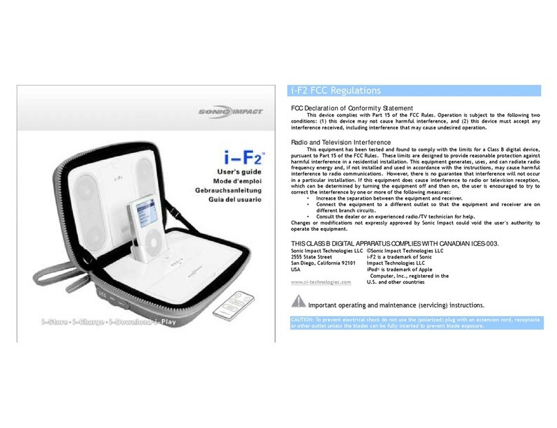 Sonic Impact Technologies i-F2 user guide