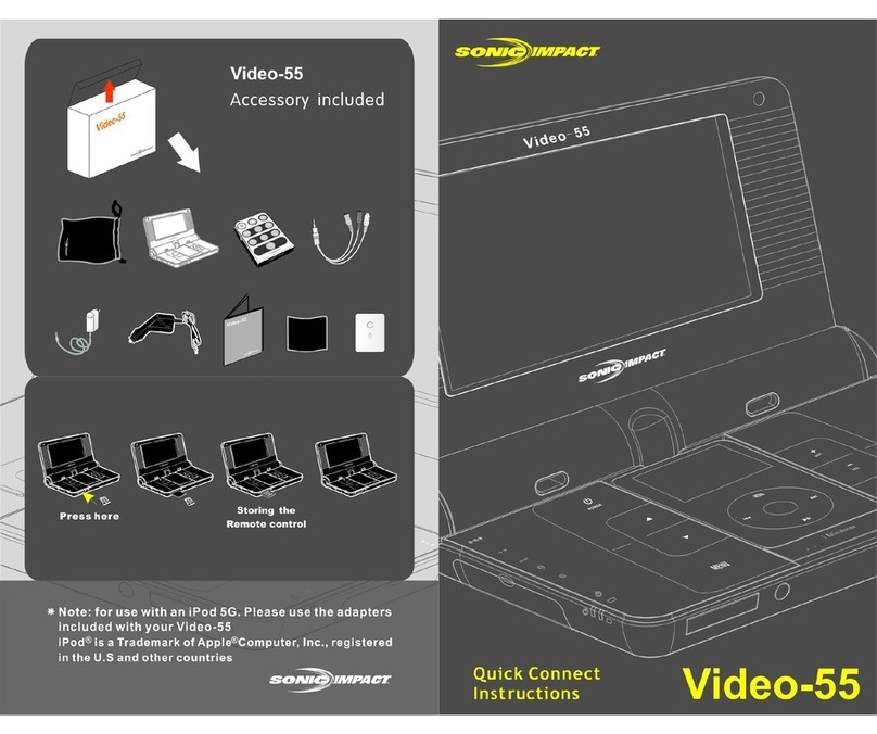 Sonic Impact Technologies Sonic Impact Video-55 Connection instruction