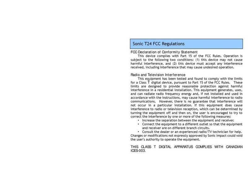 Sonic Impact Technologies T24 user manual