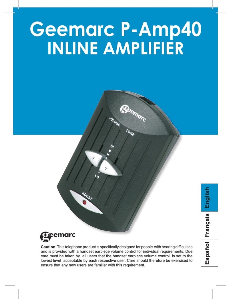 Geemarc P-Amp40 User manual
