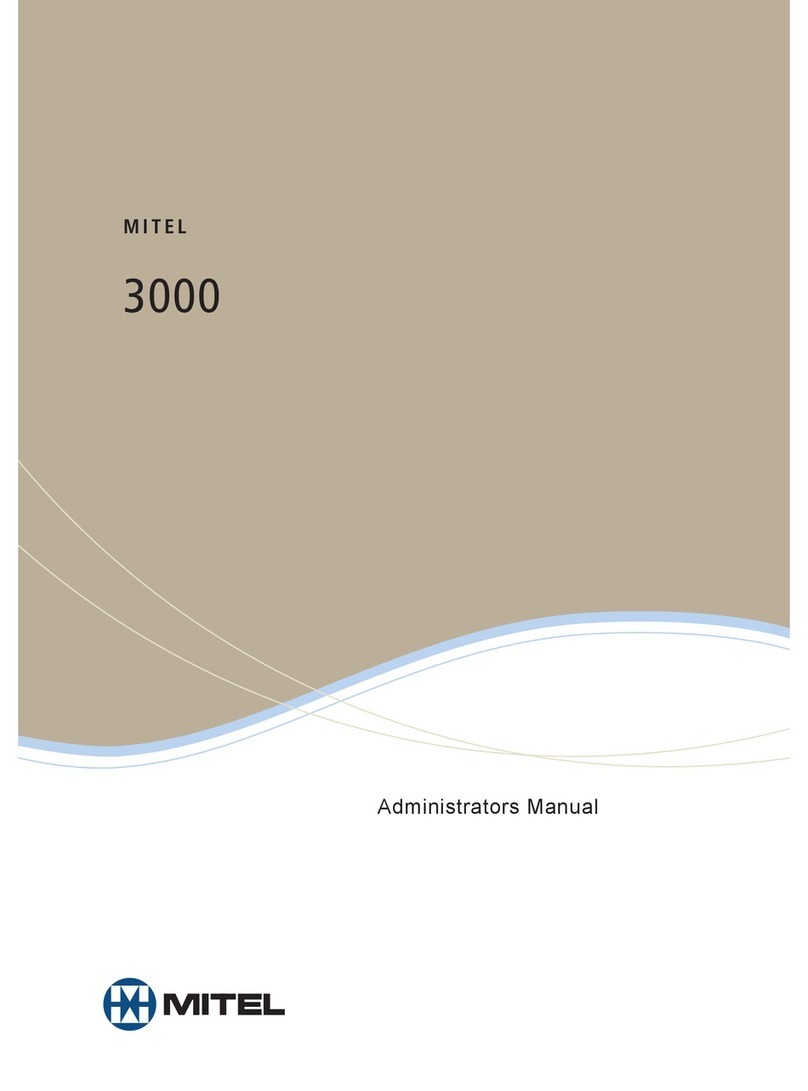 Mitel 3000 Use and care manual