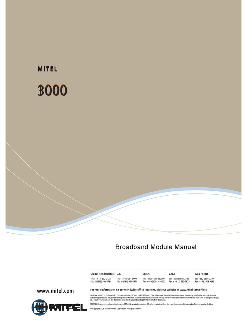 Mitel 3000 manual