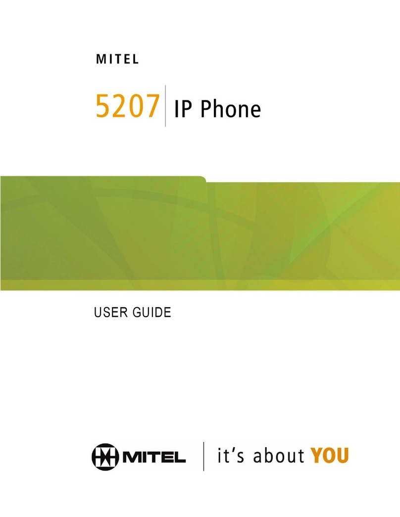 Mitel 5207 User manual