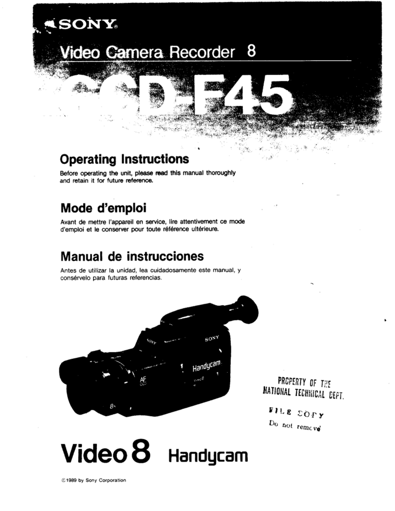 Sony Handycam CCD-F45 User manual