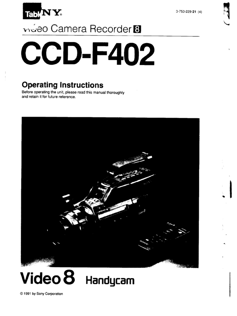 Sony Video8 Handycam CCD-F402 user guide