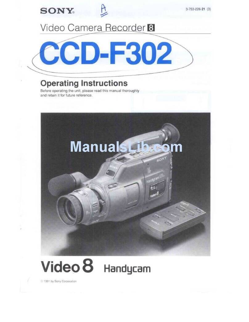 Sony Handycam CCD-F302 User manual