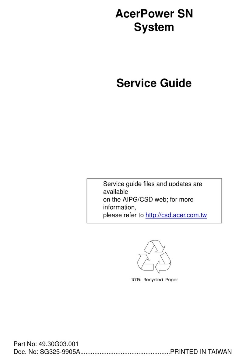 Acer AcerPower SN Service guide