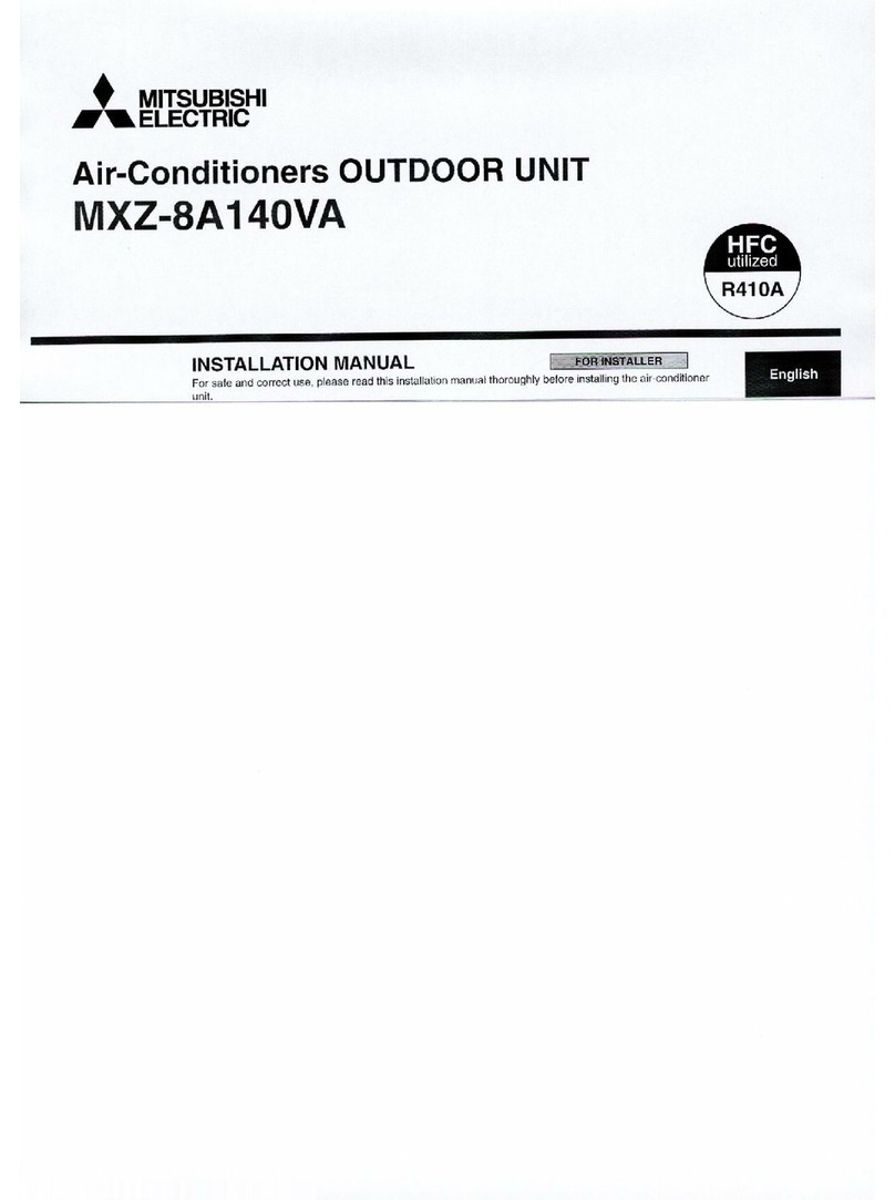 Mitsubishi MXZ-8A140VA User manual