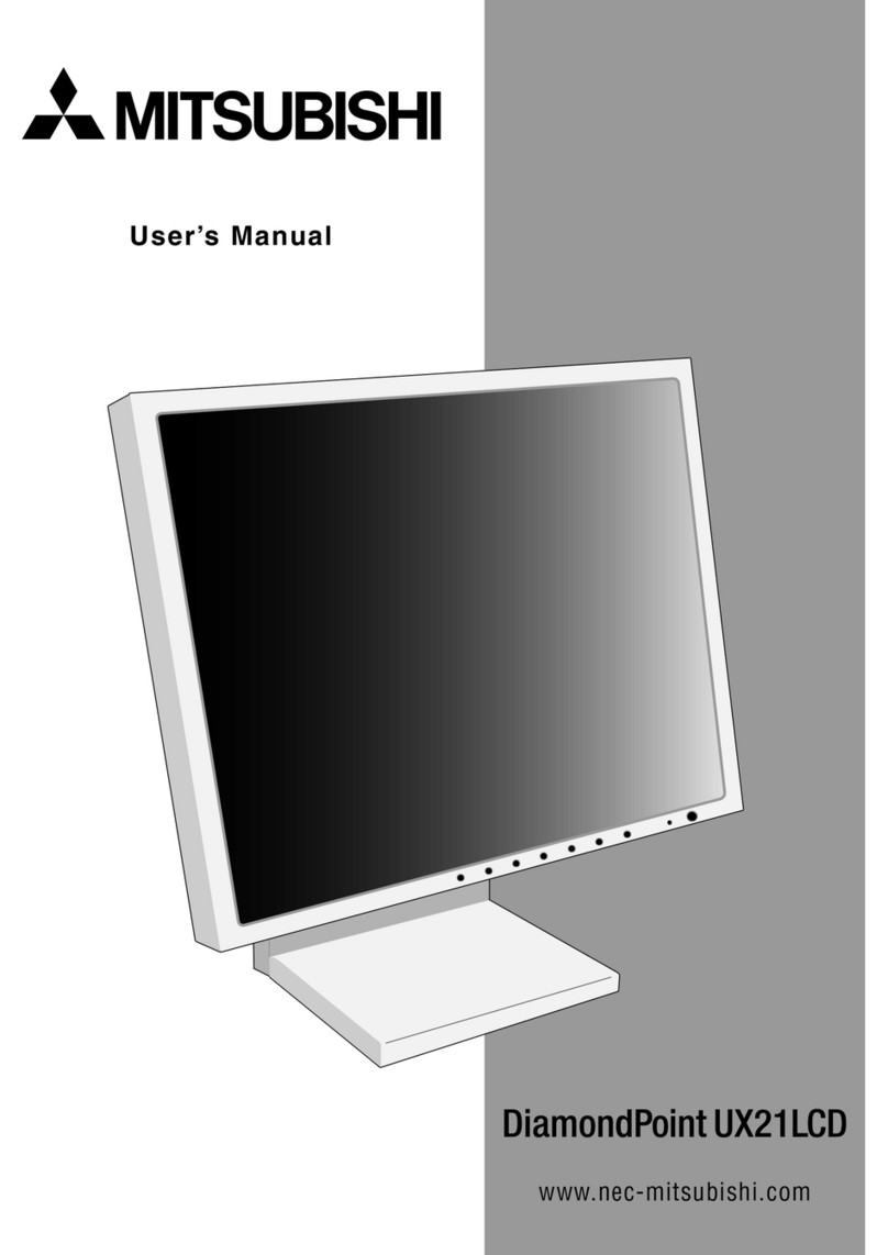 Mitsubishi DiamondPoint UX21LCD User manual