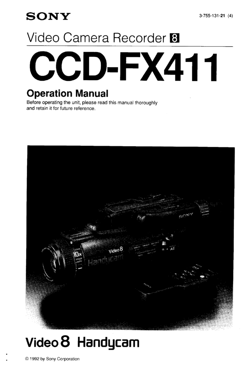 Sony Handycam CCD-FX411 Operation manual