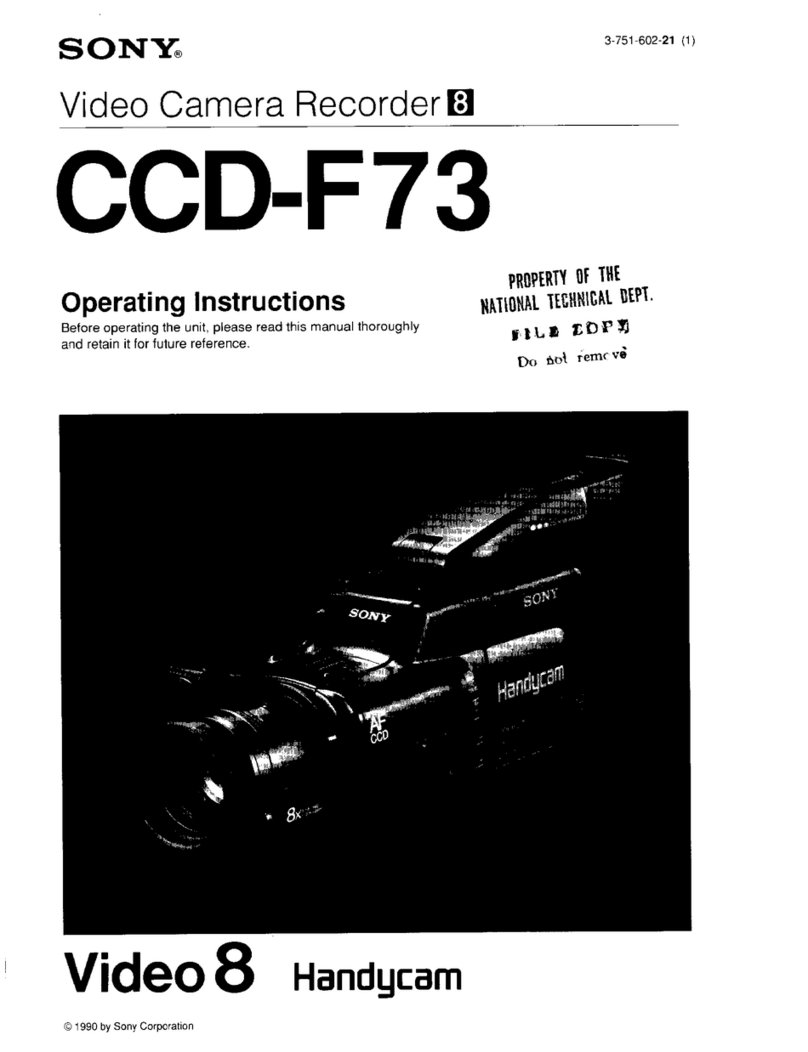Sony Handycam CCD-F73 User manual