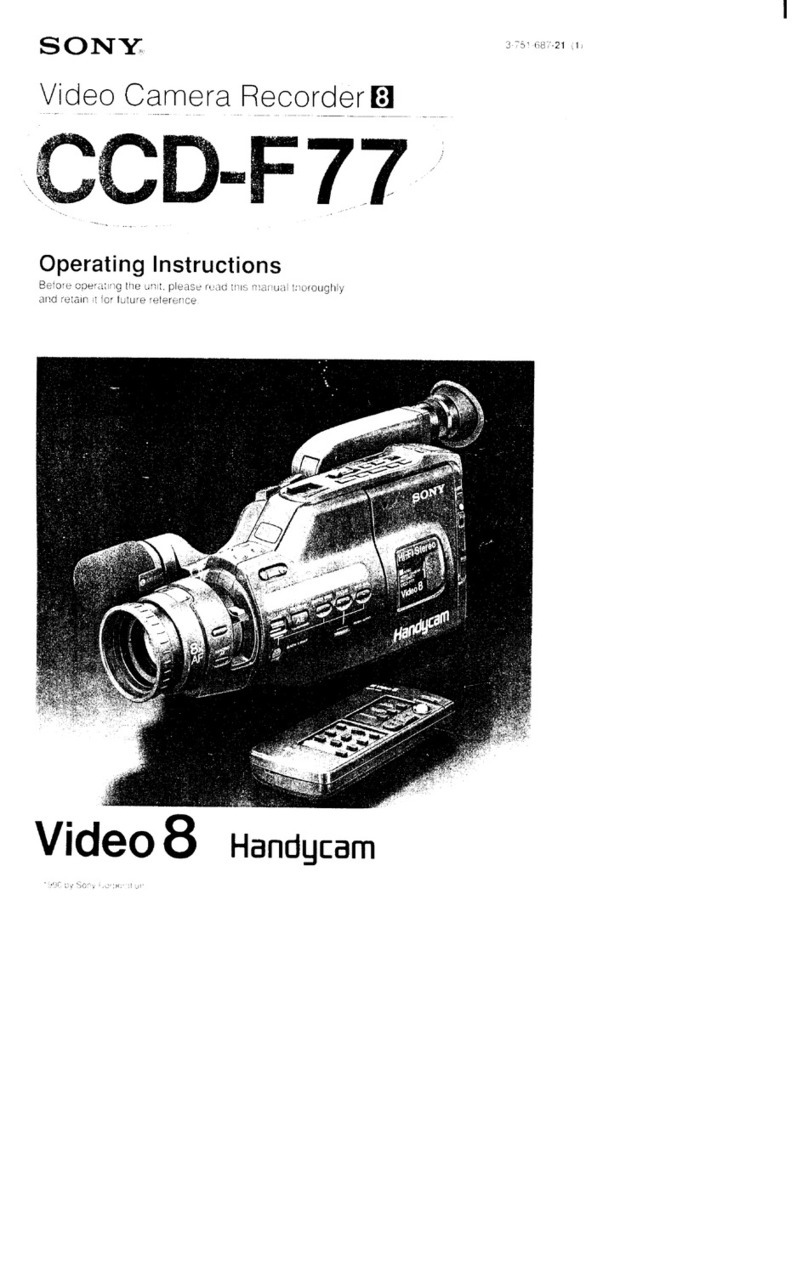 Sony Handycam CCD-F77 operating instructions