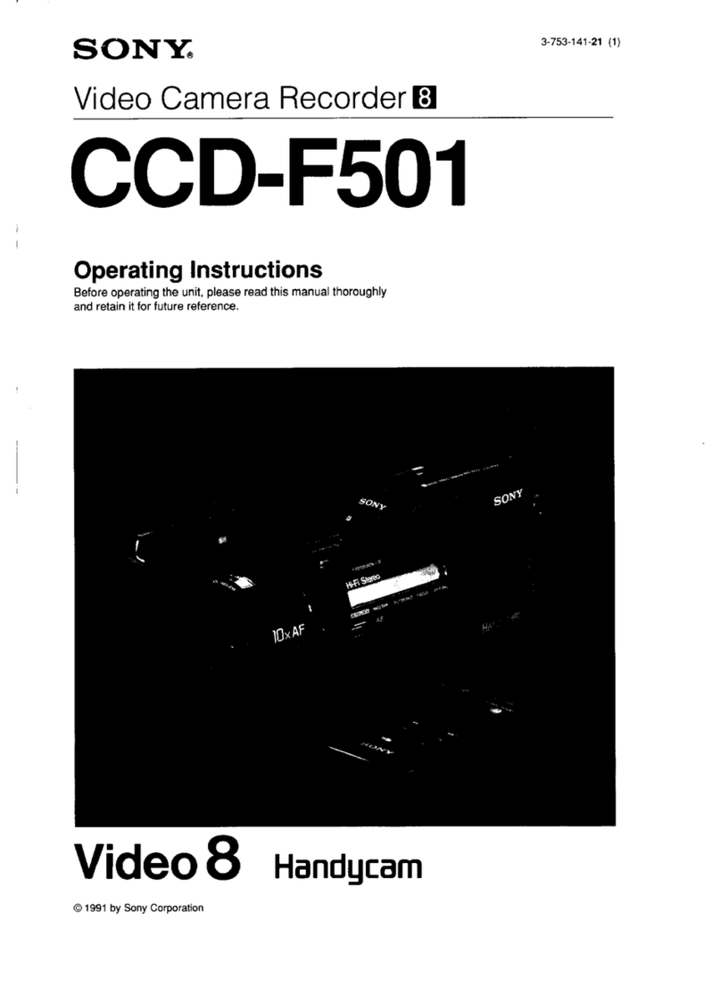 Sony Handycam CCD-F501 User manual