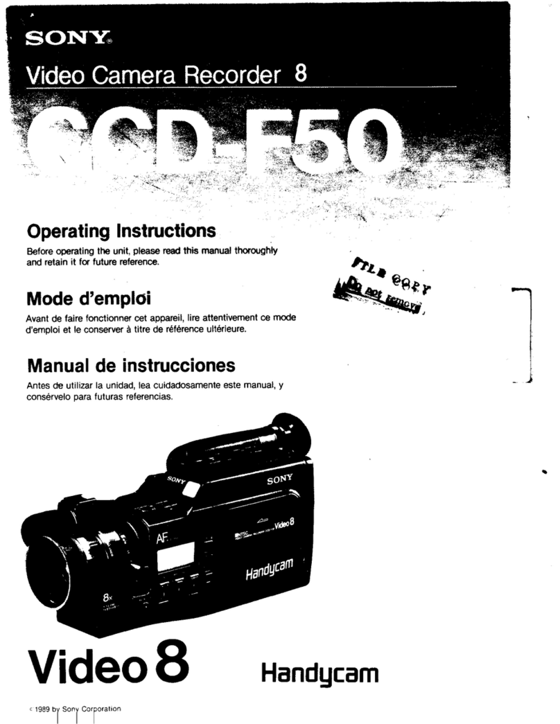 Sony Handycam CCD-F50 operating instructions