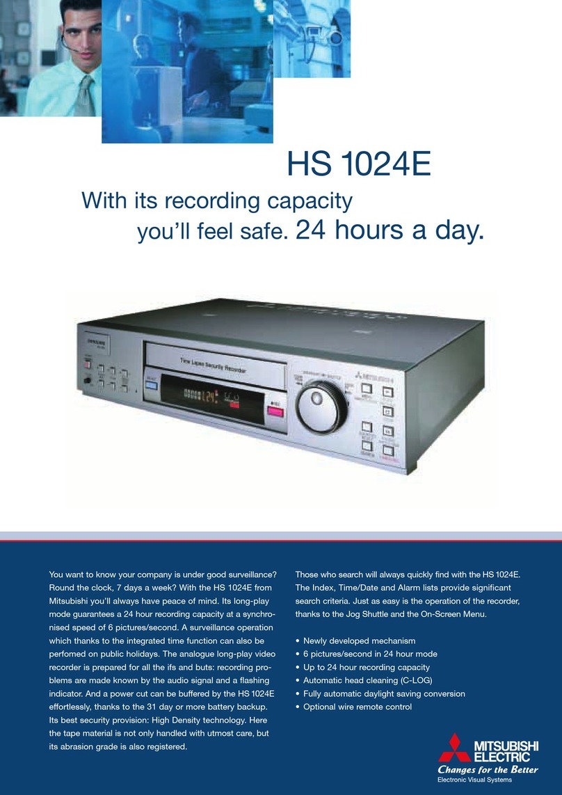 Mitsubishi Electric HS 1024E User manual